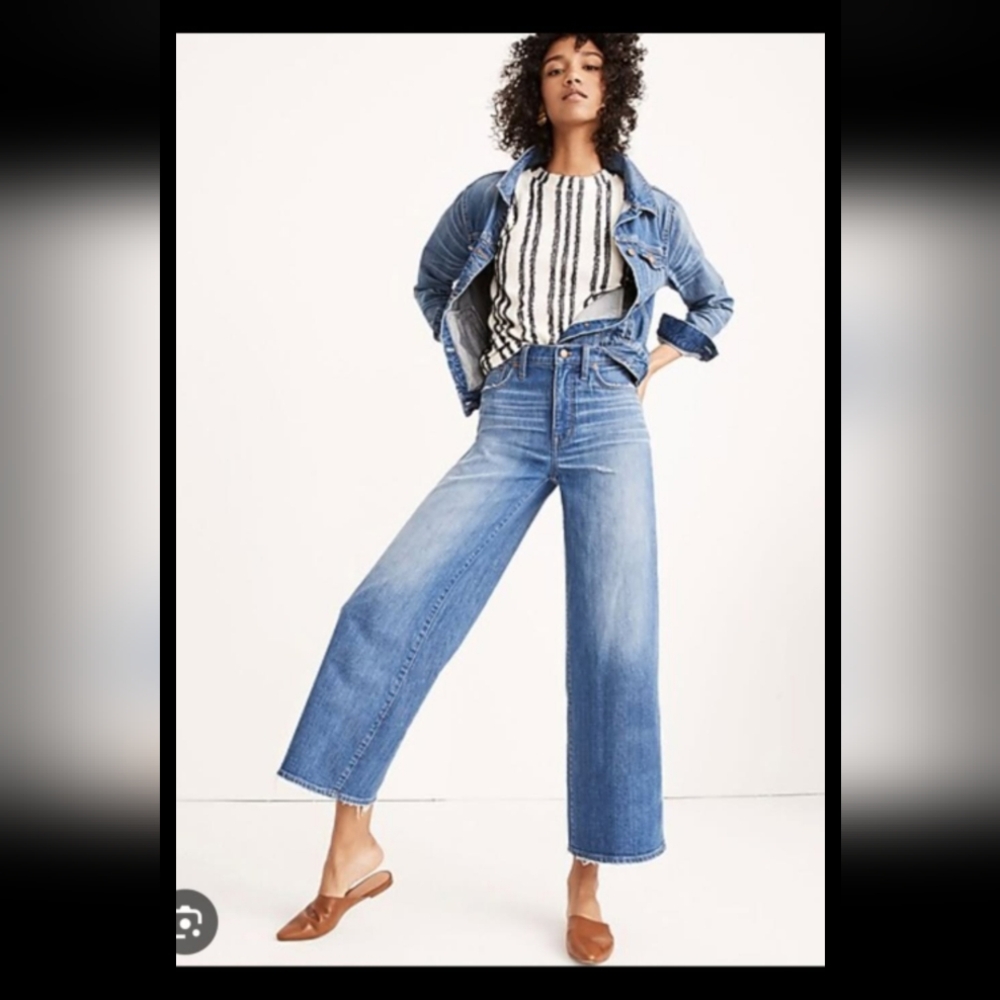 Madewell Wide Leg Crop Size 26